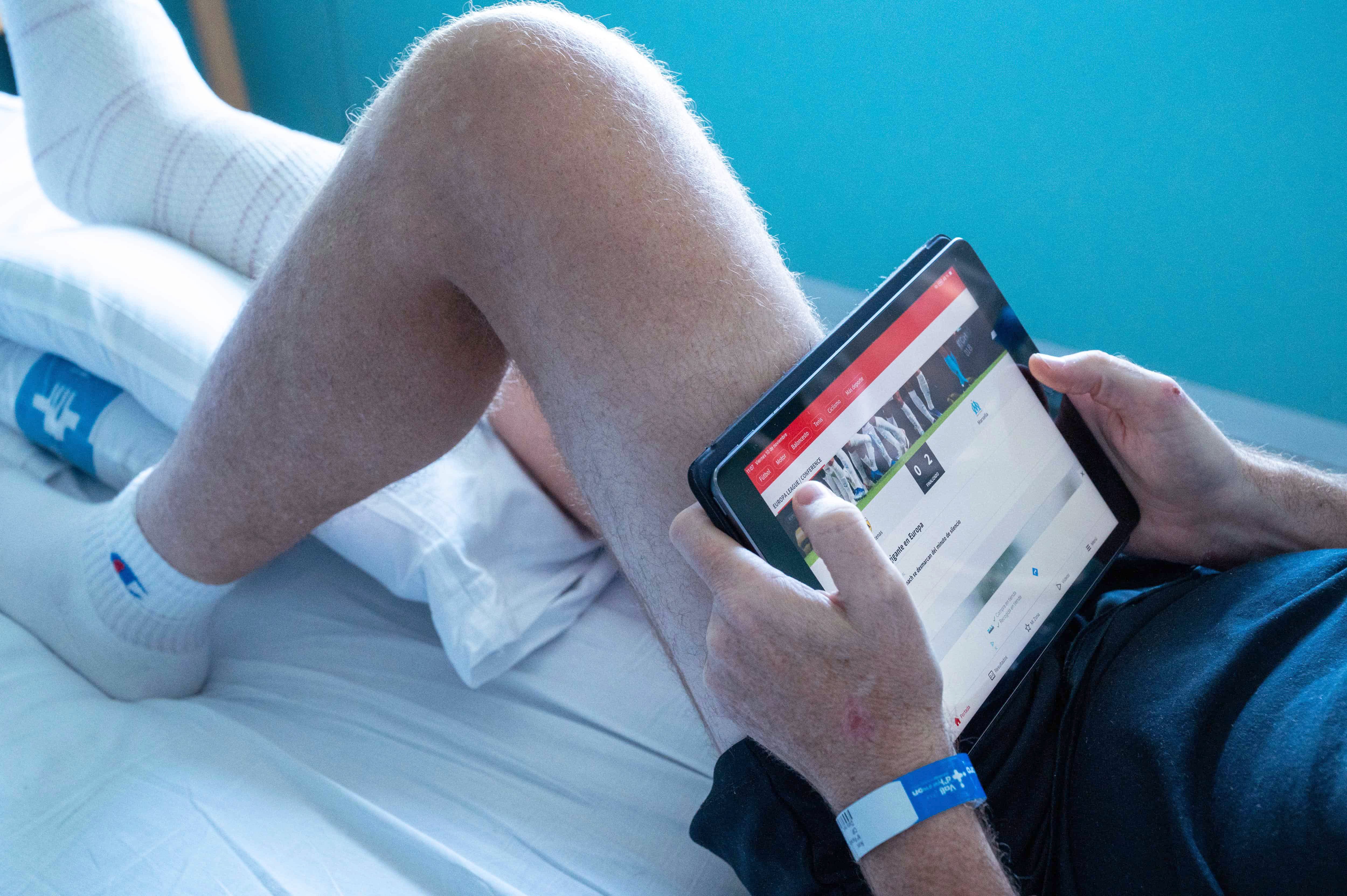 Pacient amb el mòbil