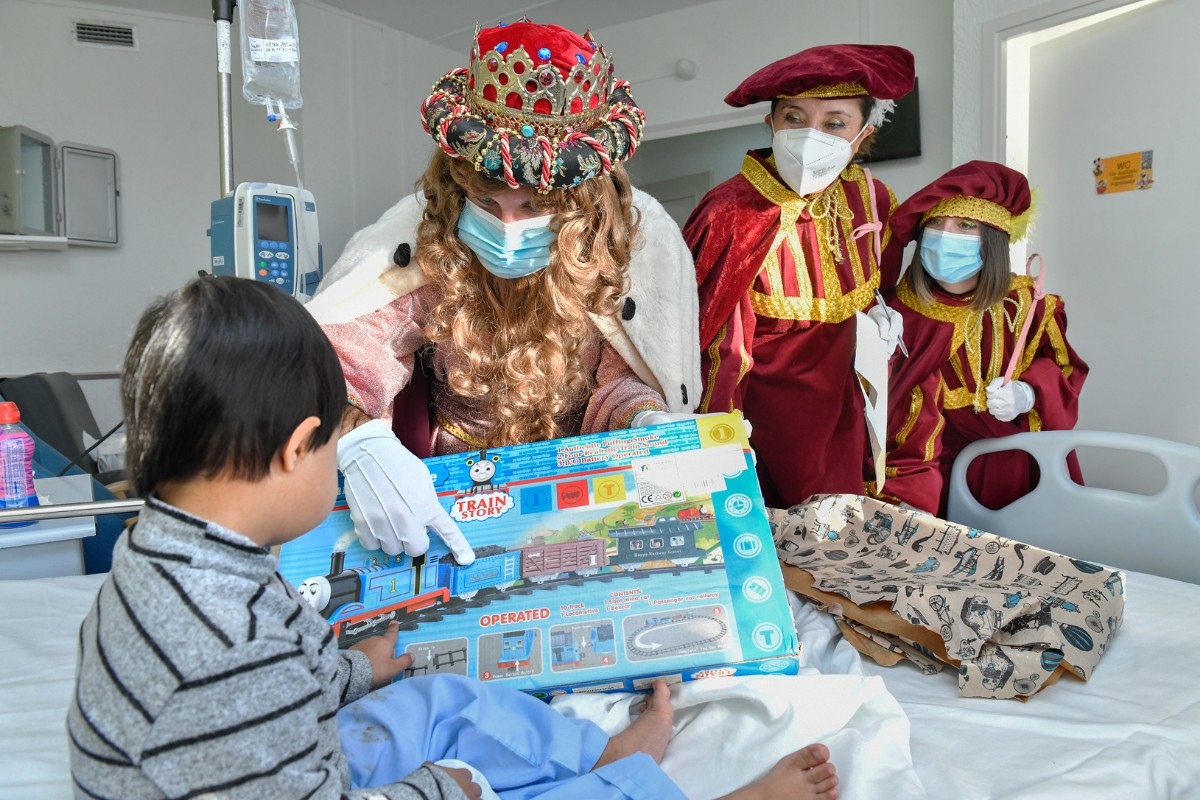 Reyes magos en el hospital