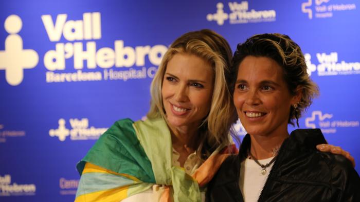 Judit Mascó a la presentació del Mocador Solidari