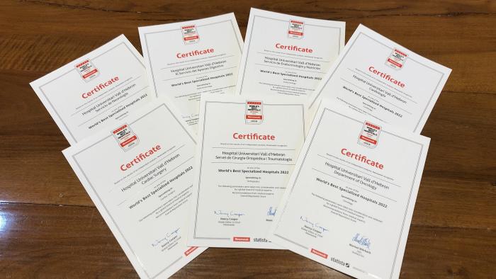 diplomes newsweek Vall d'Hebron