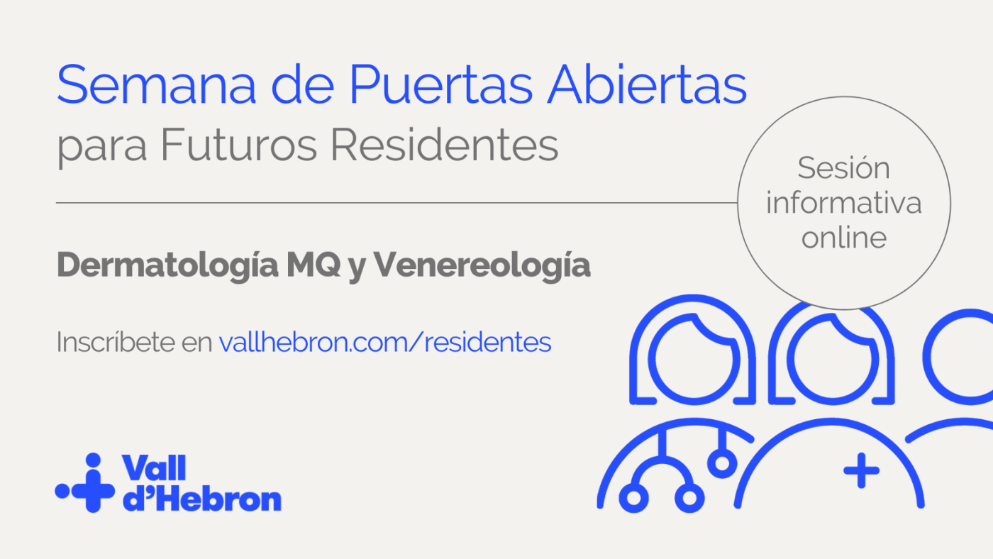Sesión Informativa Dermatología MQ y Venereología viernes 11 a las 12.00 h
