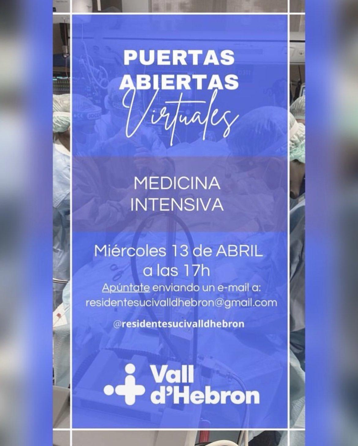 Portes Obertes Virtuals Medicina Intensiva